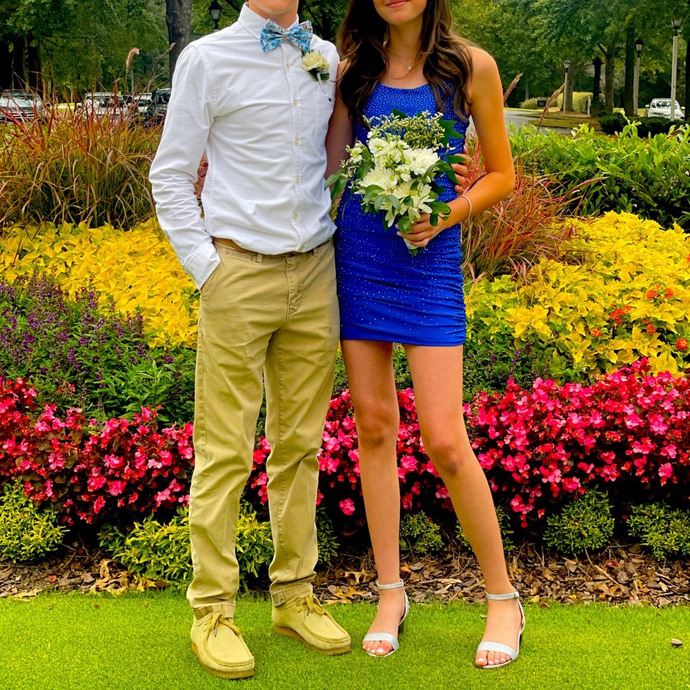 Royal blue homecoming dress